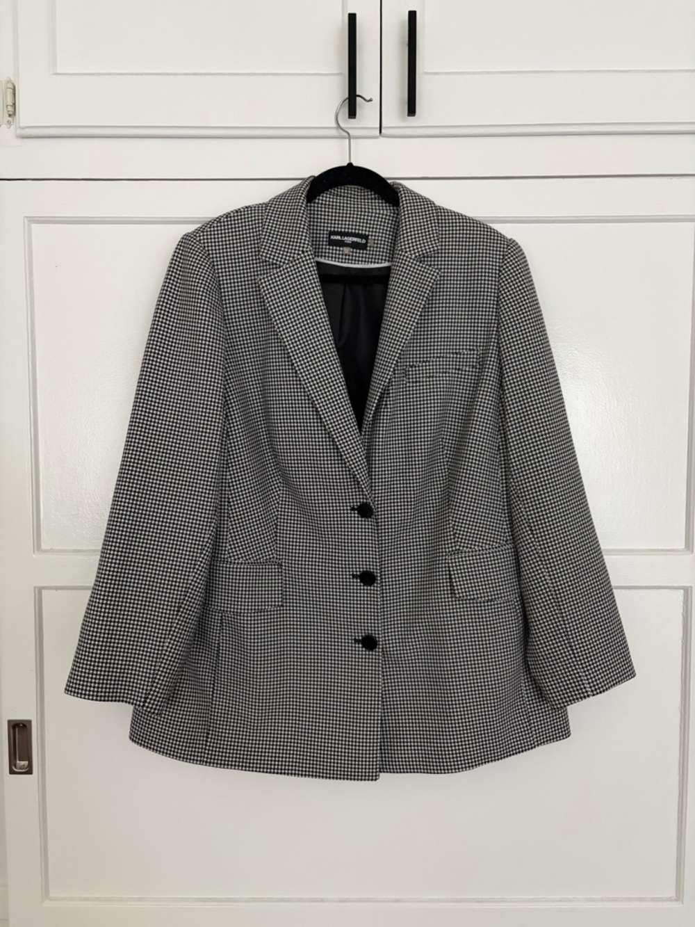 Karl Lagerfeld Paris Houndstooth Blazer